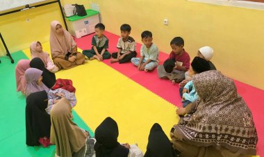 Santri TK Akhlak Cendekia Muslim Awali Hari dengan Ceria di Sijunjung