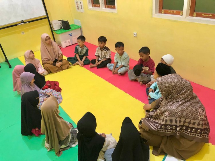 Santri TK Akhlak Cendekia Muslim Awali Hari dengan Ceria di Sijunjung