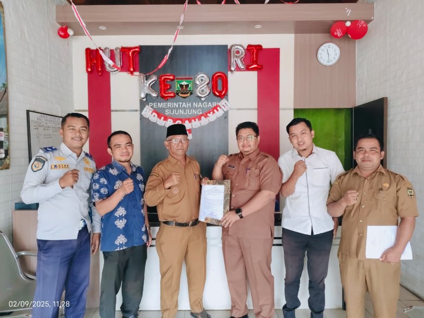 Pengurus Griya Maxima Permai Tanah Bedantuang Audiensi dengan Wali Nagari Sijunjung