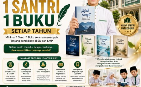 Satu Santri Satu Buku: Gerakan Literasi Santri Menuju Generasi Penulis di Yayasan Pendidikan Cendekia Muslim