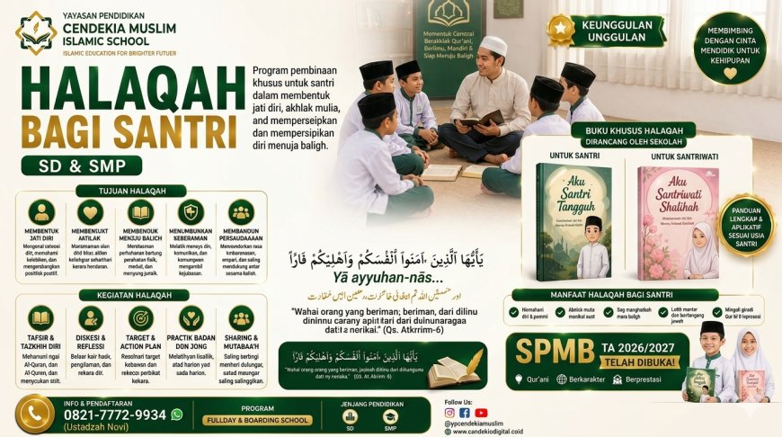 Halaqah Santri: Membentuk Generasi Berakhlak Mulia dan Siap Menjadi Muslim Kaffah