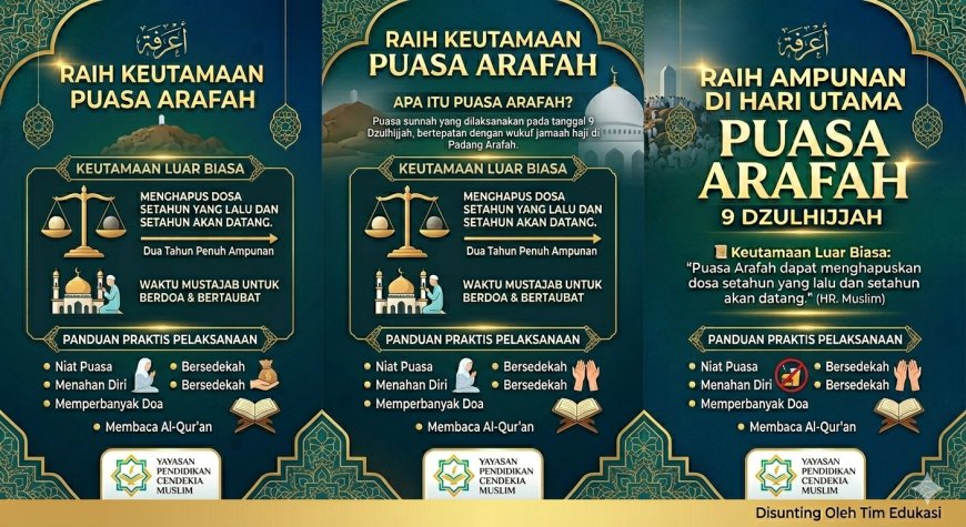 Menjadikan Hari Arafah sebagai Momentum Memperkuat Iman dan Semangat Ibadah di Yayasan Pendidikan Cendekia Muslim