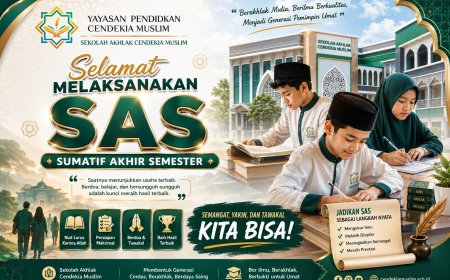 Semangat, Yakin, dan Tawakal: Santri Akhlak Cendekia Muslim Mengikuti Sumatif Akhir Semester dengan Penuh Optimisme
