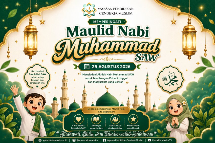 Meneladani Akhlak Mulia Sang Baginda: Gema Peringatan Maulid Nabi Muhammad SAW di Lingkungan Yayasan Pendidikan Cendekia Muslim Sijunjung