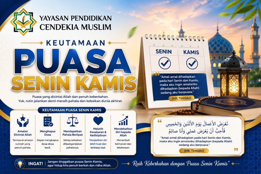 Membiasakan Puasa Senin Kamis, Santri Boarding SMP Akhlak Cendekia Muslim Belajar Disiplin Beribadah Sejak Dini