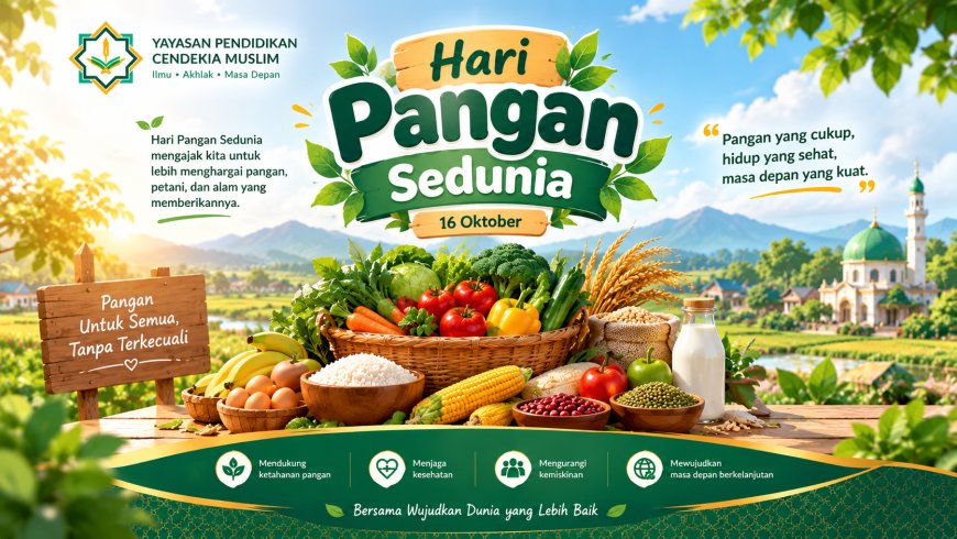 HARI PANGAN SEDUNIA, MENUMBUHKAN SYUKUR DAN KEPEDULIAN TERHADAP PANGAN