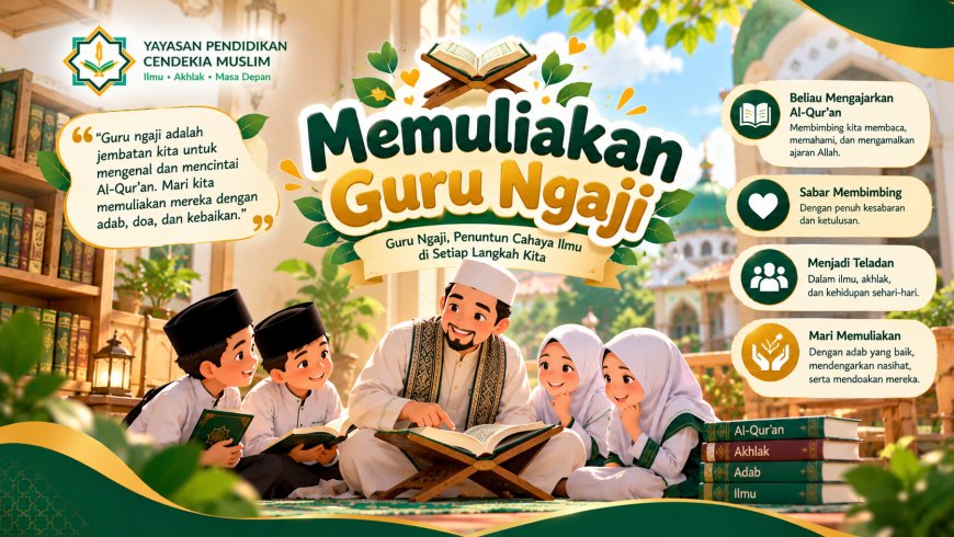 Memuliakan Guru Ngaji, Menghargai Jejak Ilmu dan Cahaya Al-Qur’an