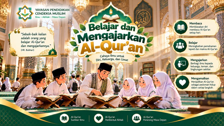 Belajar dan Mengajarkan Al-Qur’an, Menjaga Rantai Ilmu dari Generasi ke Generasi
